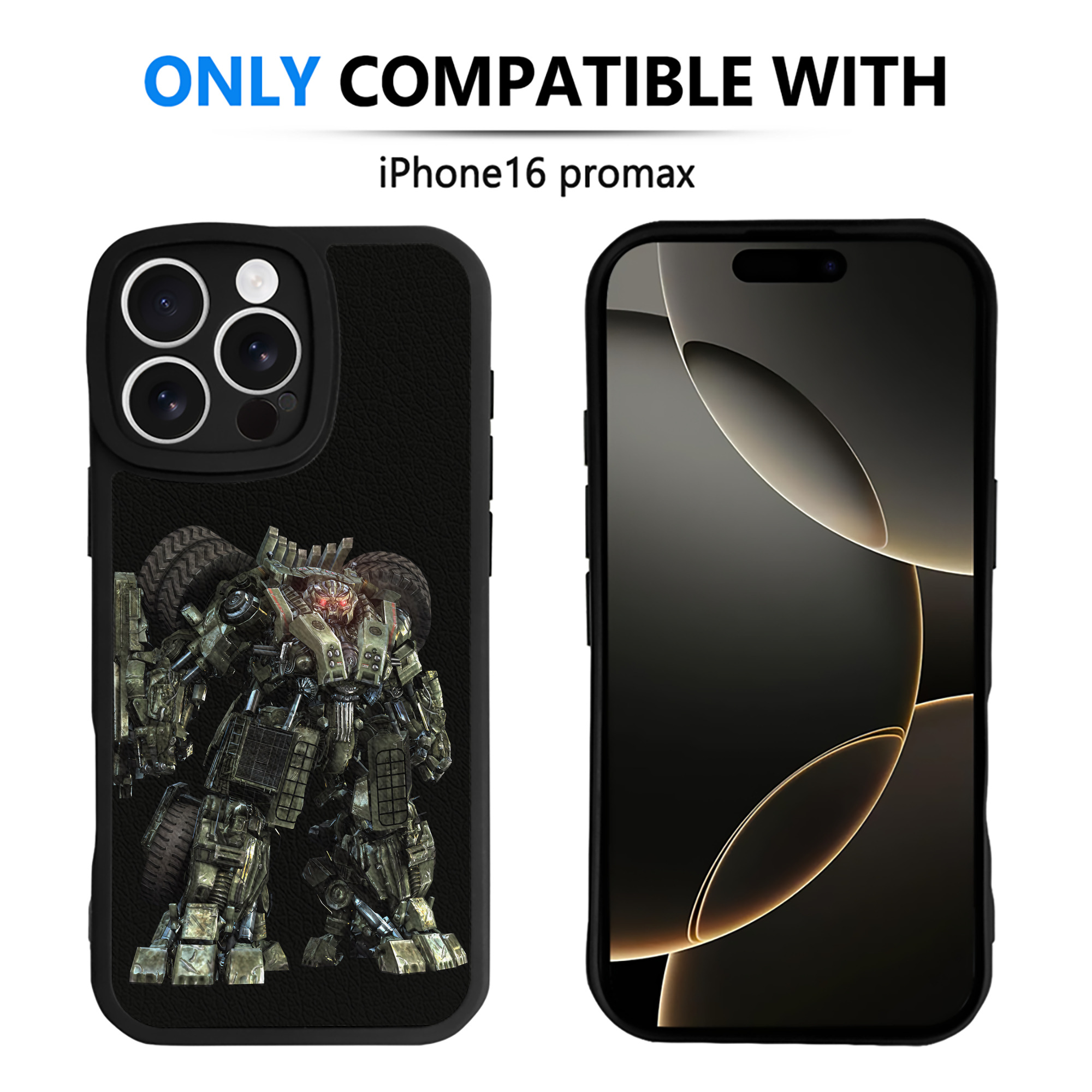 （画像用） Transformers トランスフォーマー 【iPhone 16シリーズ対応】シリコンスマホケース（レザー調） 材質：シリコン